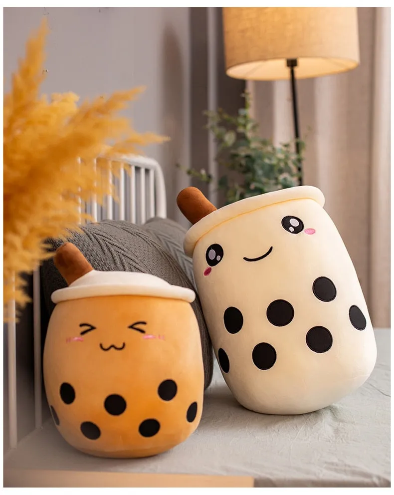 Kawaii Bubble Tea Plush Pillow