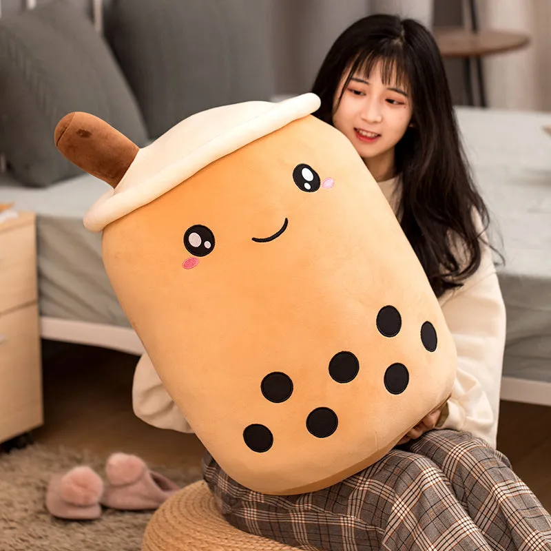 Kawaii Bubble Tea Plush Pillow