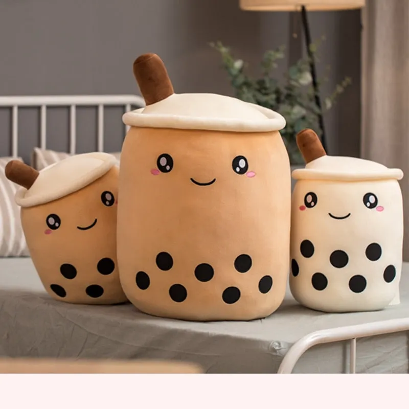 Kawaii Bubble Tea Plush Pillow