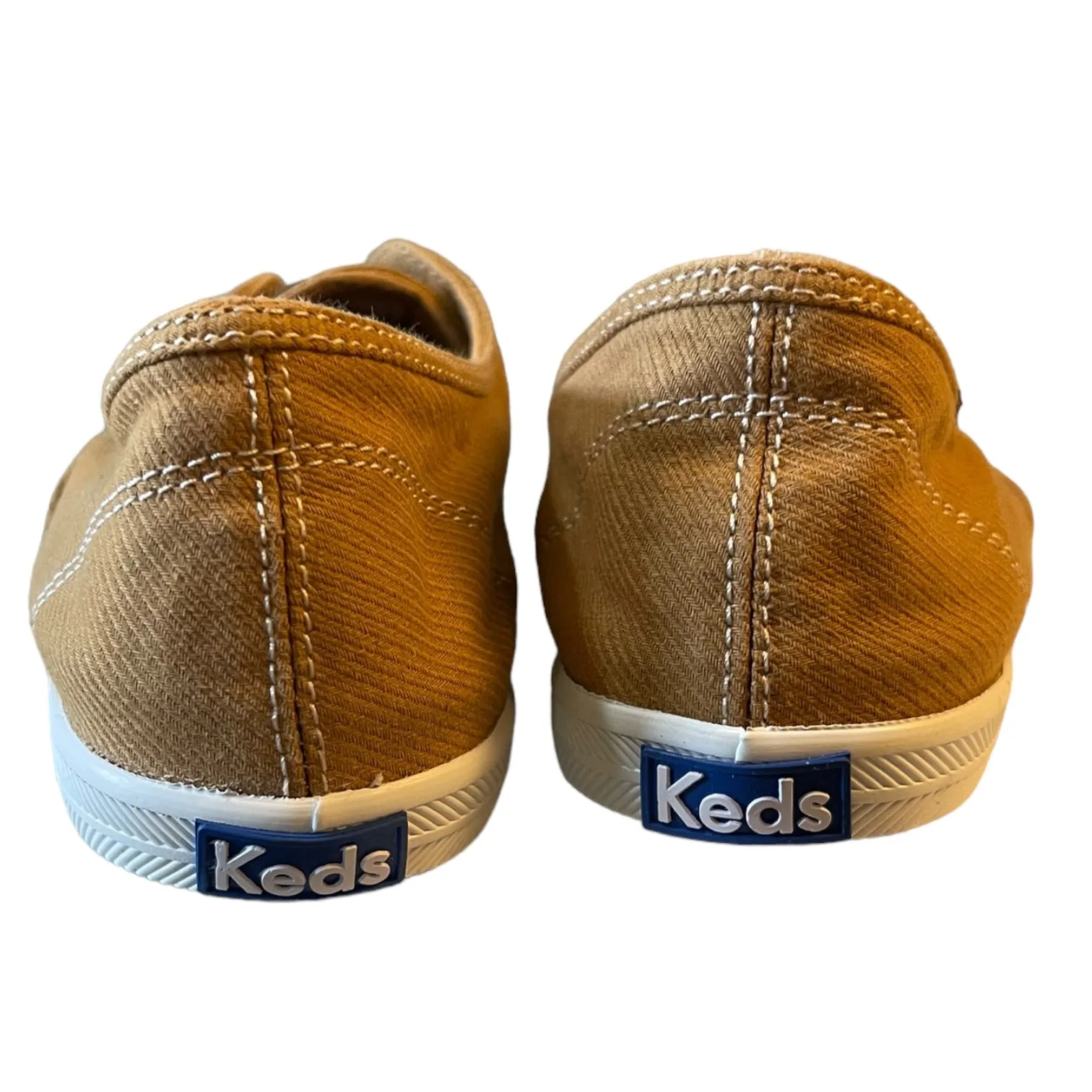 Keds Chillax Canvas Laceless Tan Slip On Softerra Sneakers Size 7.5