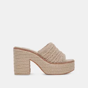 LADIN HEELS DOVE WOVEN