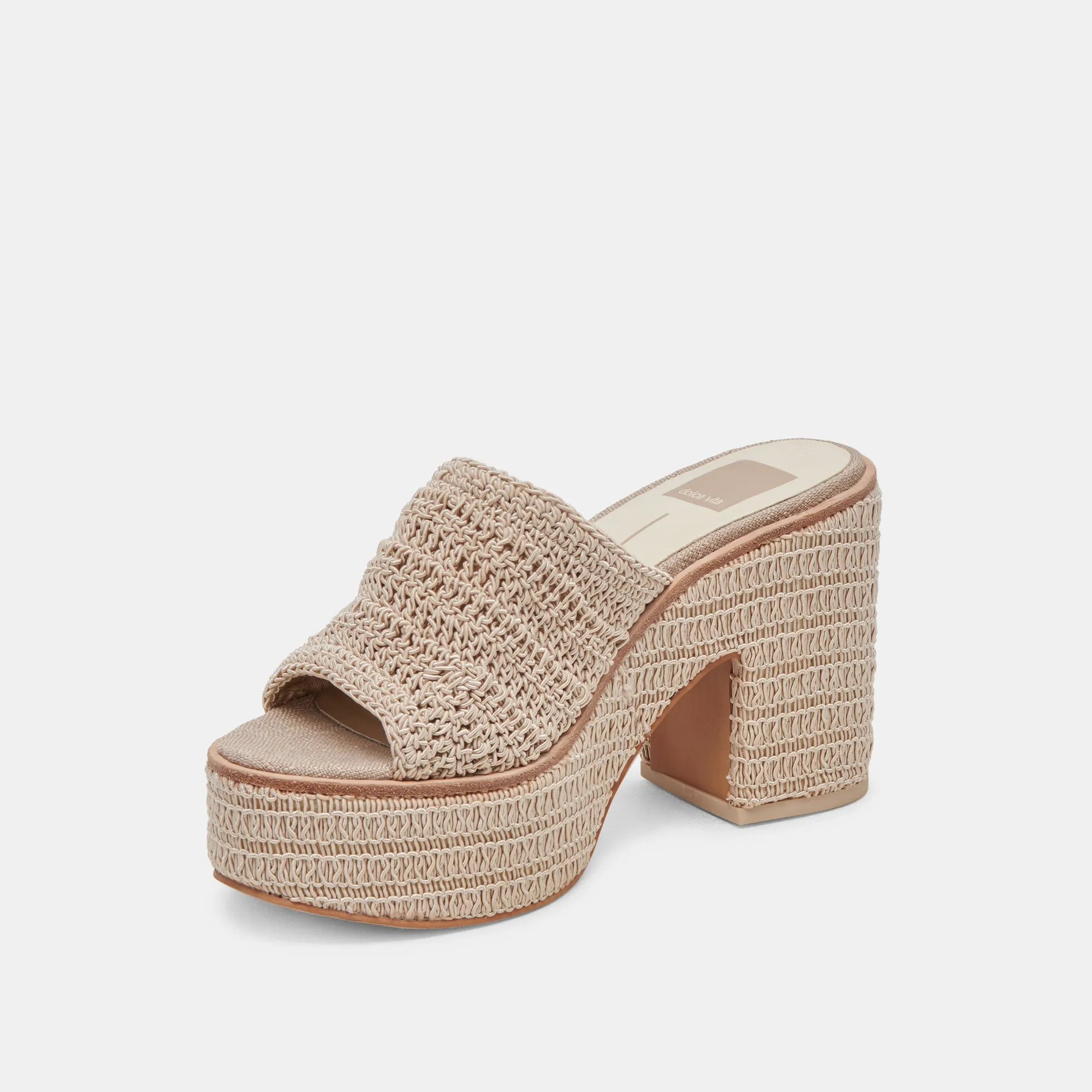 LADIN HEELS DOVE WOVEN