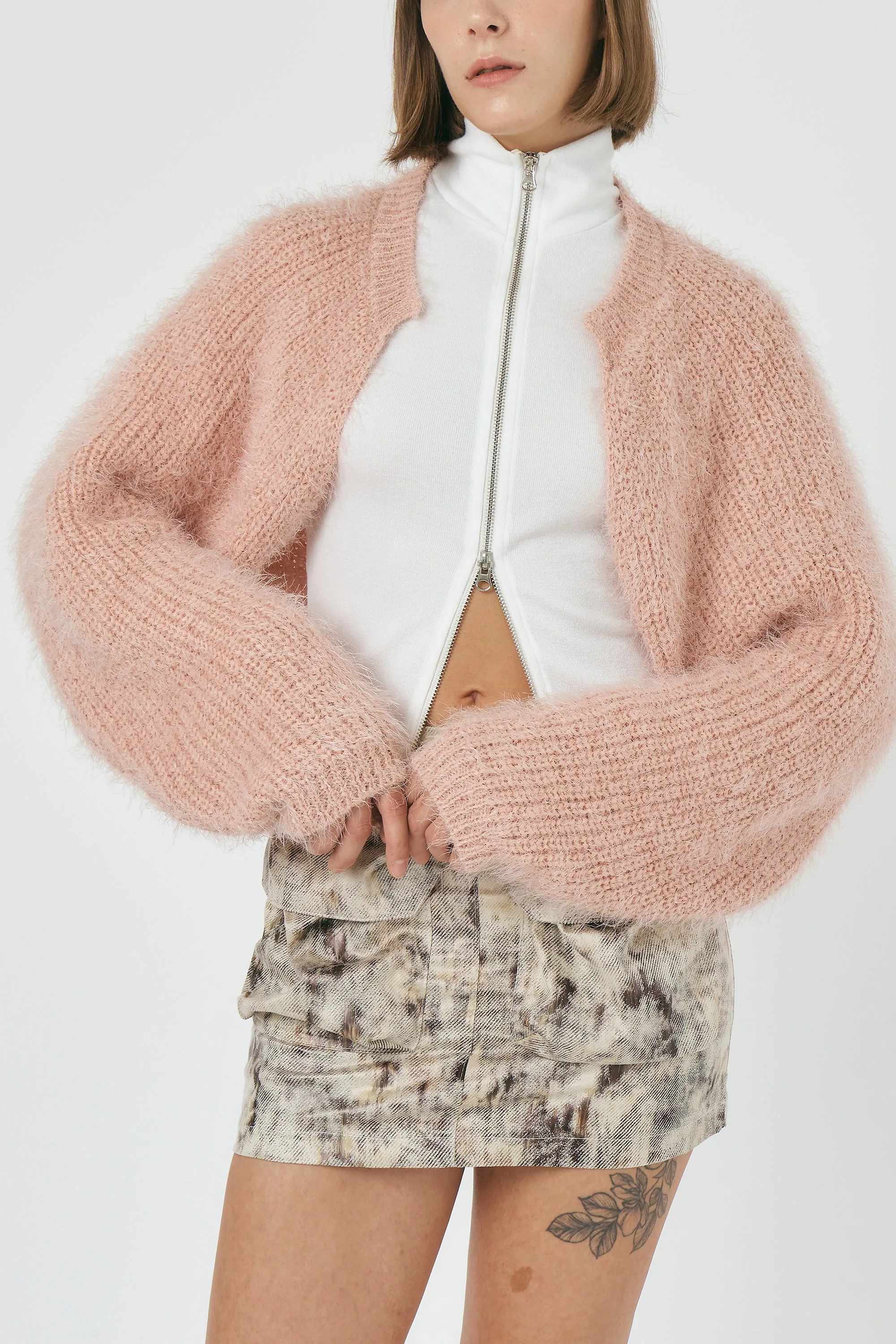 Lisa Fuzzy Bolero Cardi