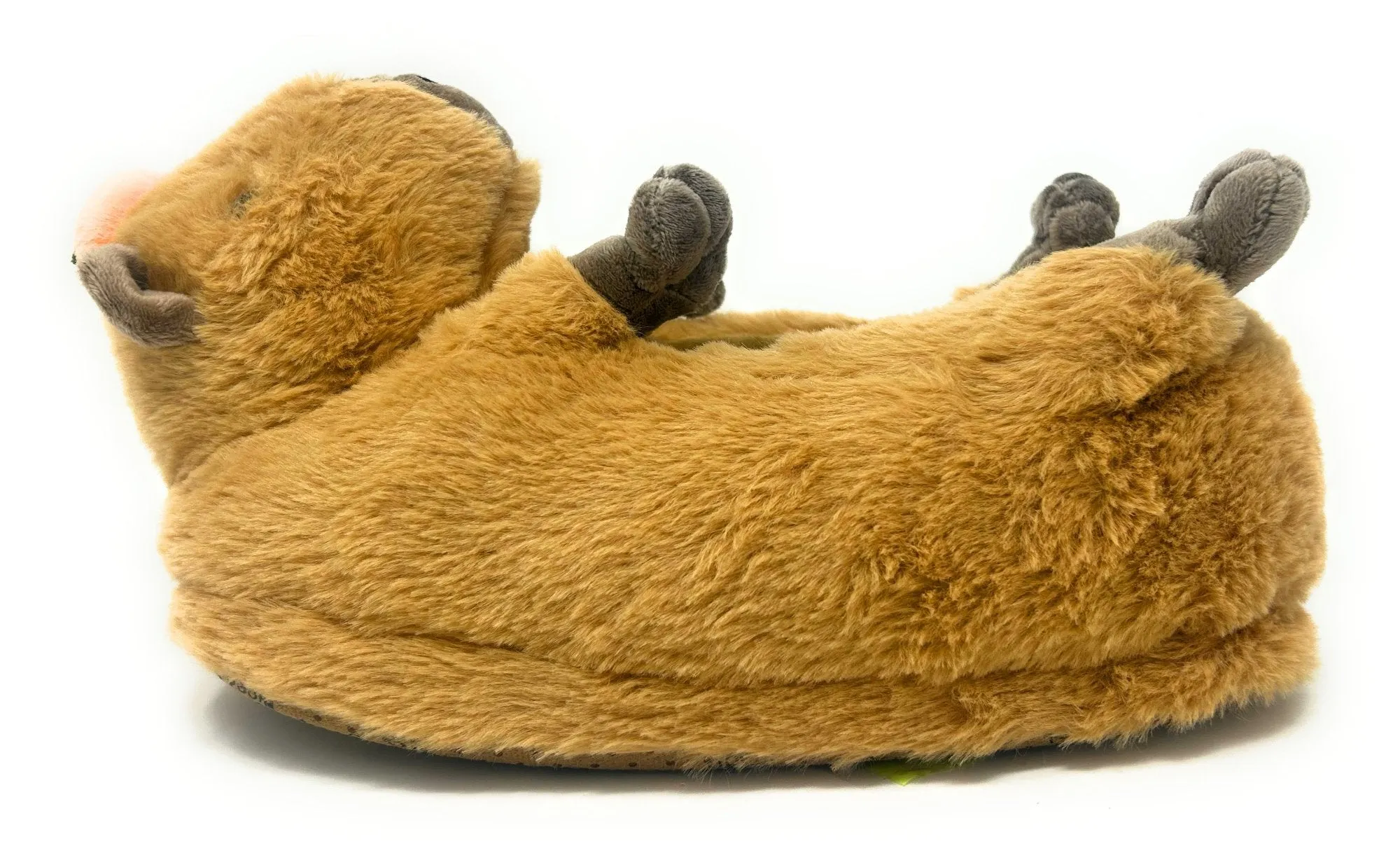 Mabel the Capybara Fuzzy Slippers