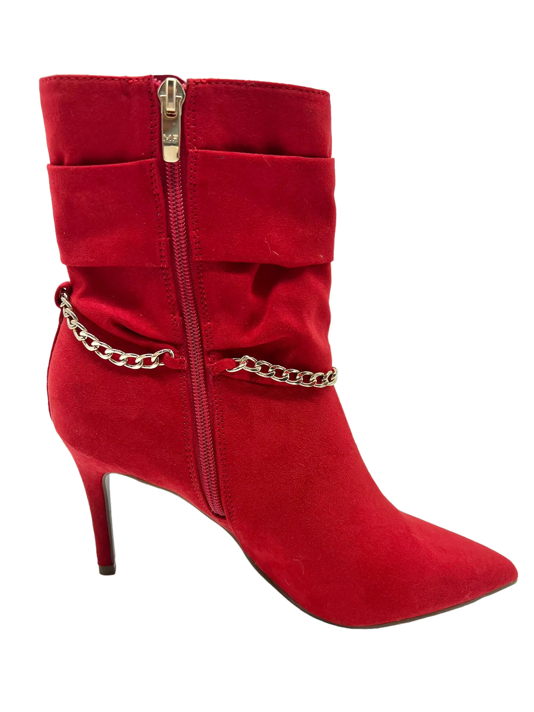 Marc Fisher Red Chain Size 8.5 Boots