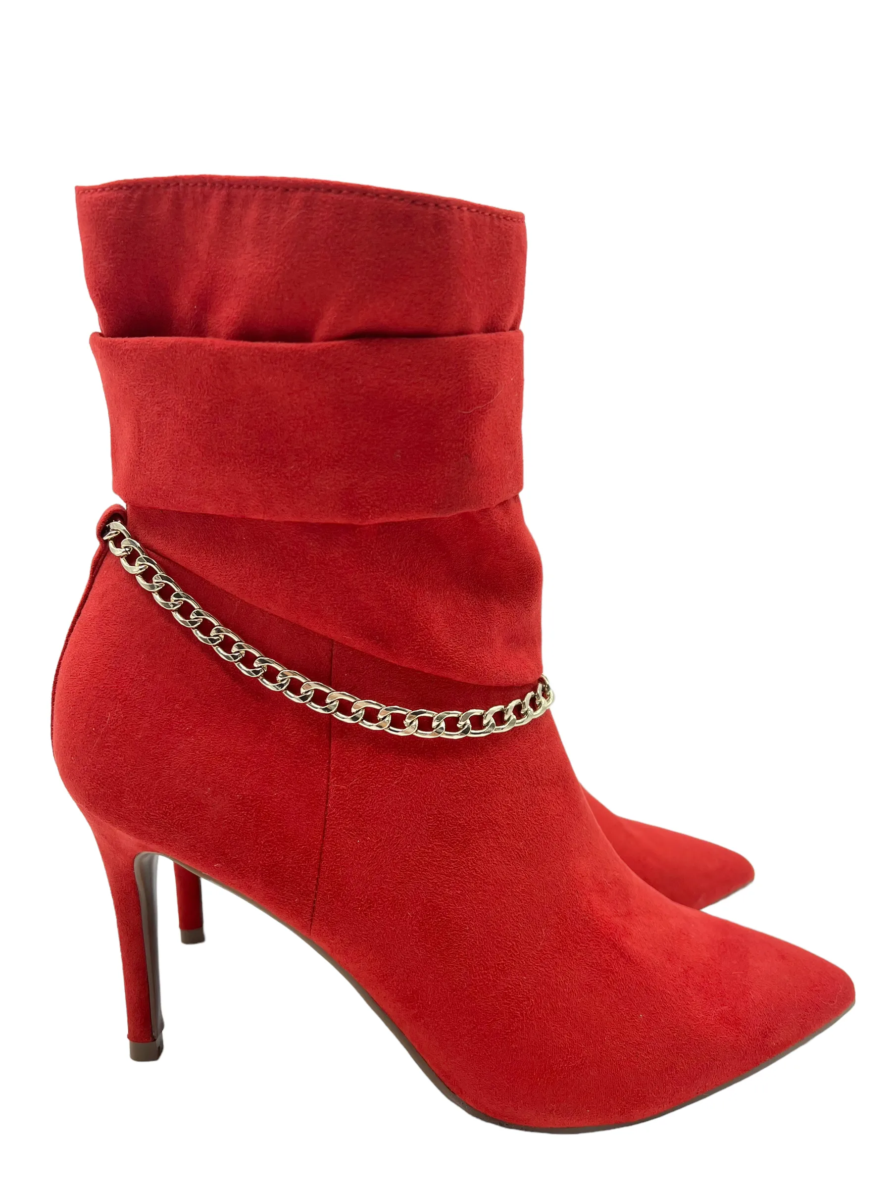 Marc Fisher Red Chain Size 8.5 Boots