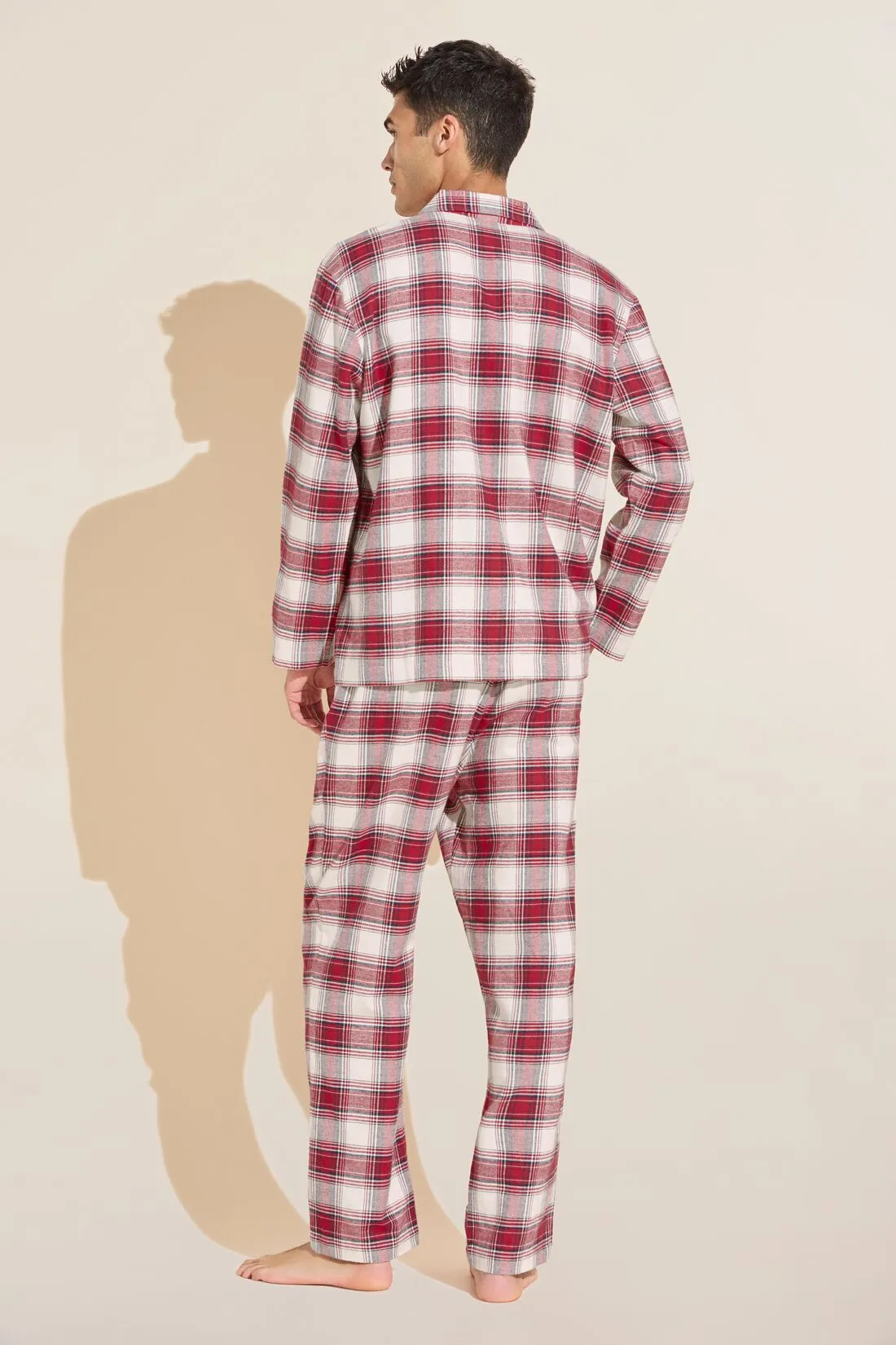 Mens Flannel Long PJ Set