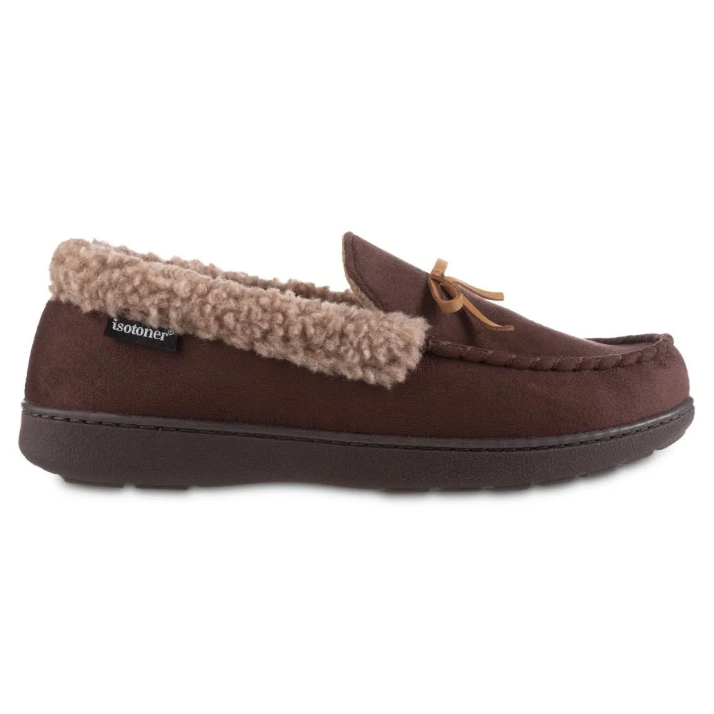 Men's Microsuede Moccasin Slippers