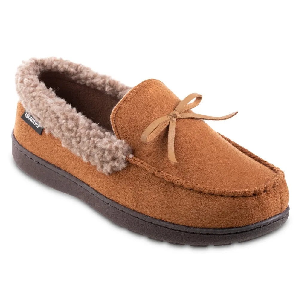 Men's Microsuede Moccasin Slippers