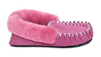 MOCCASINS Adults Pink Slippers