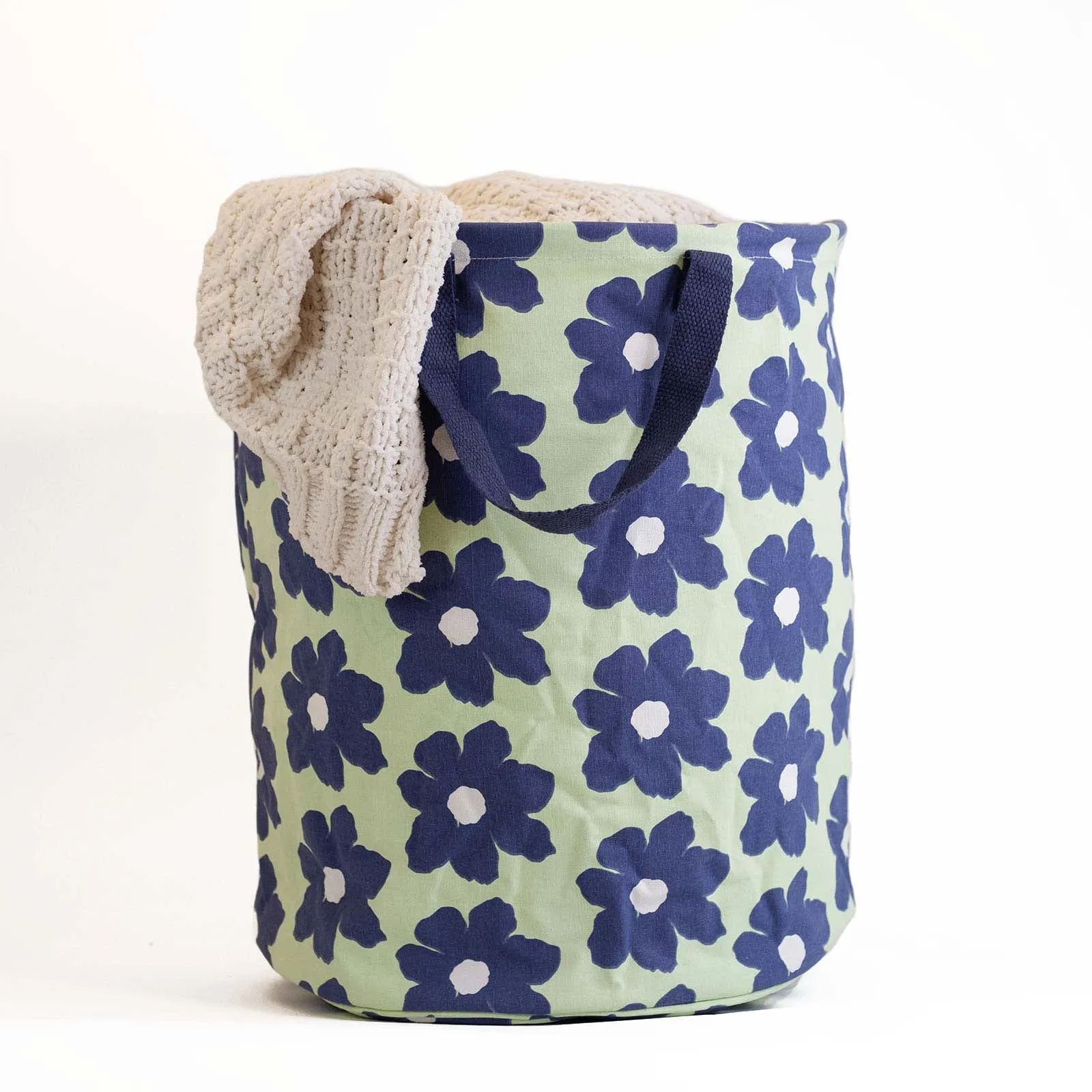 Petal Green Tall Laundry Bin