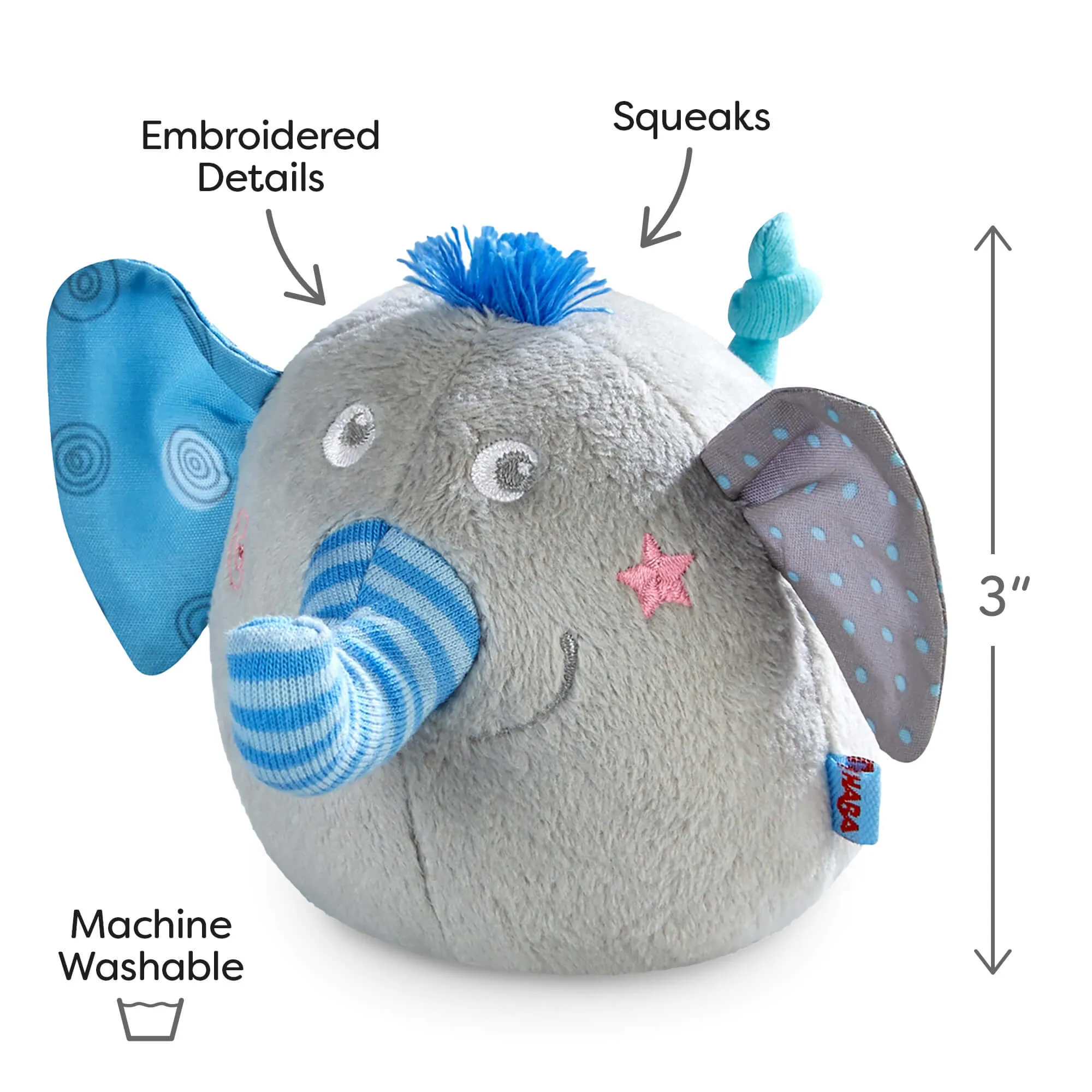 Plush Elephant Duo - Noah & Nellie