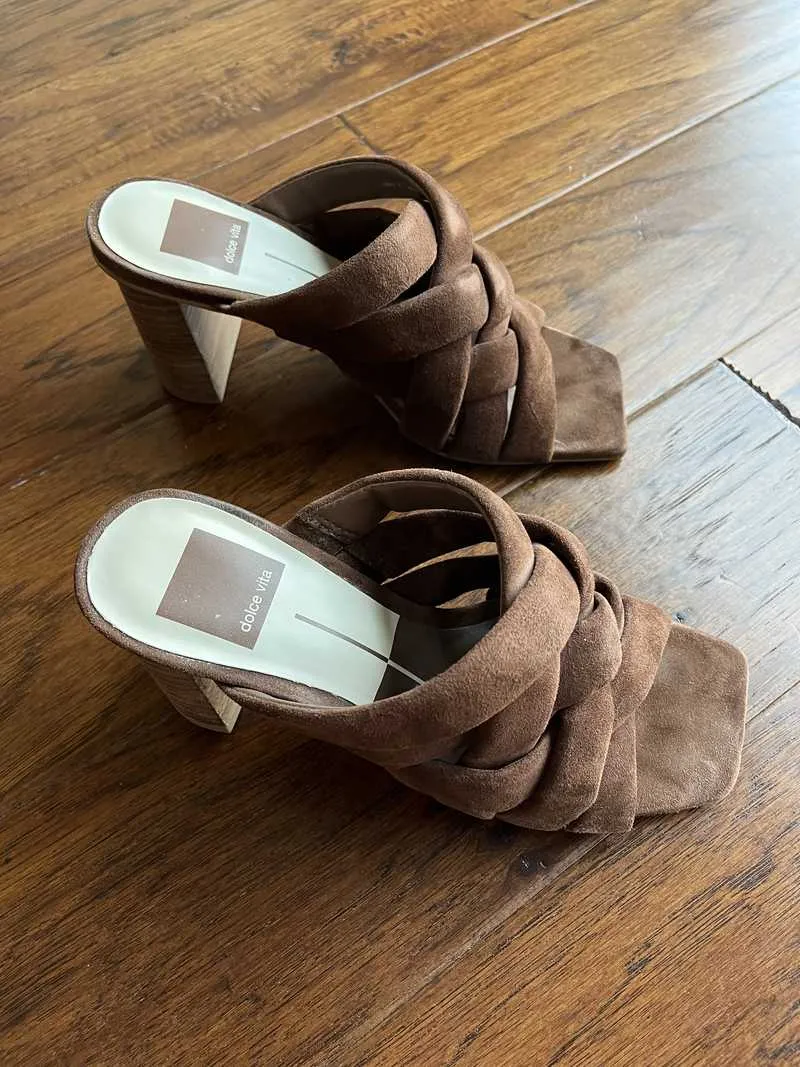 POIRA HEELS ESPRESSO SUEDE re:vita