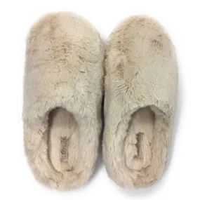 Sabrina Tan Plush Slip On Slippers