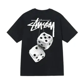 Stussy Fuzzy Dice Tee Black