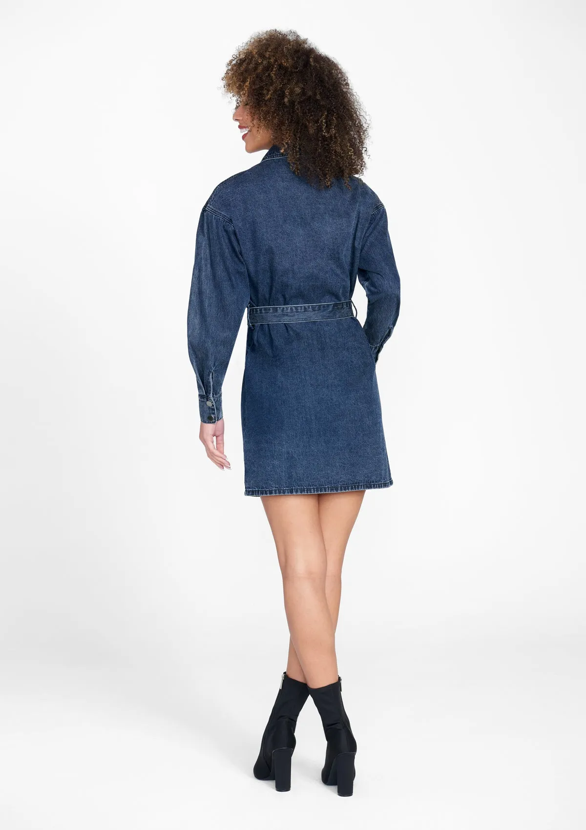 Tall Nylah Denim Shirt Dress