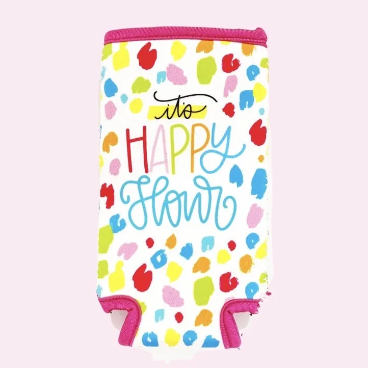 Tall   Slim Can Cooler - It's Happy Hour