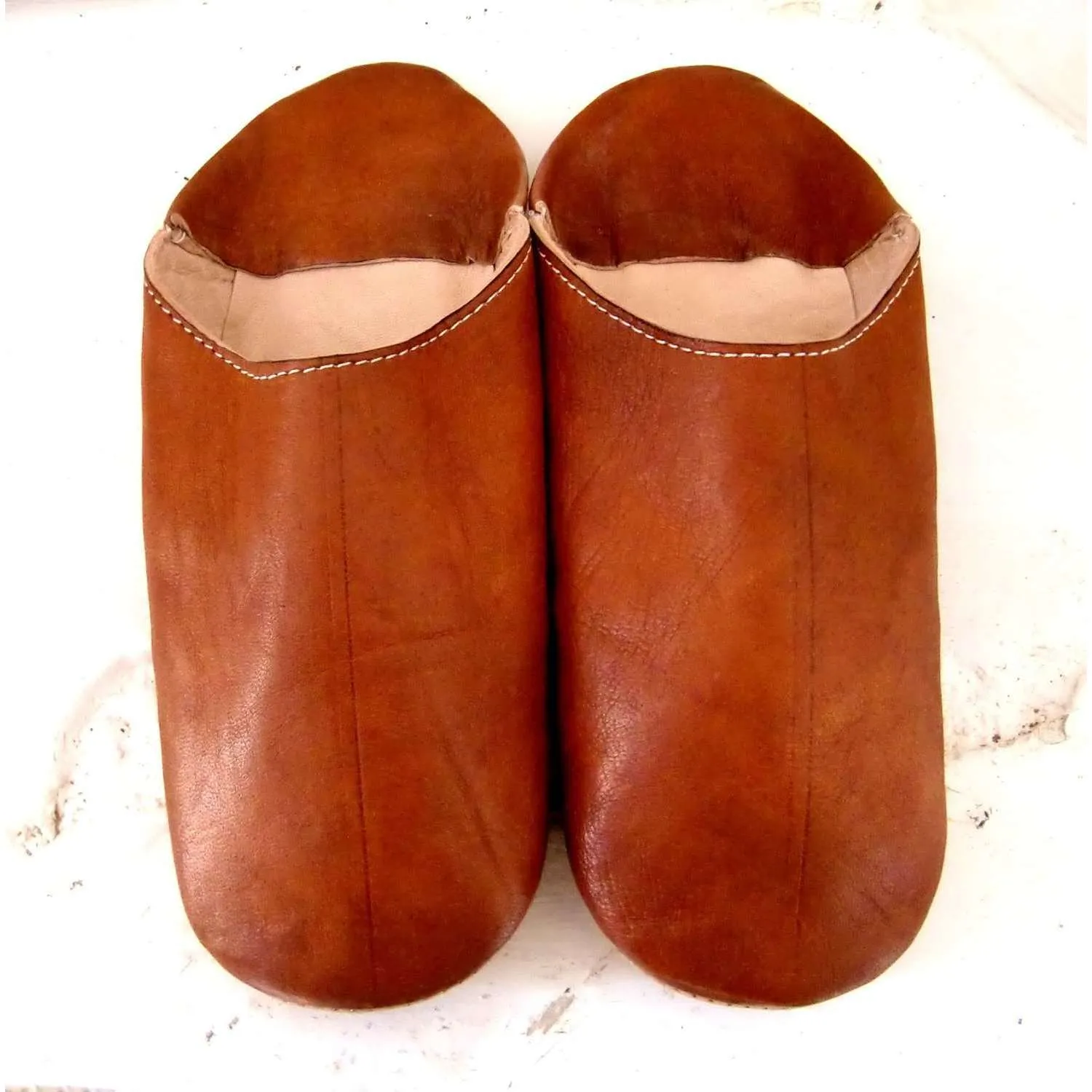 Tan Coloured Babouche Slippers -for gifts