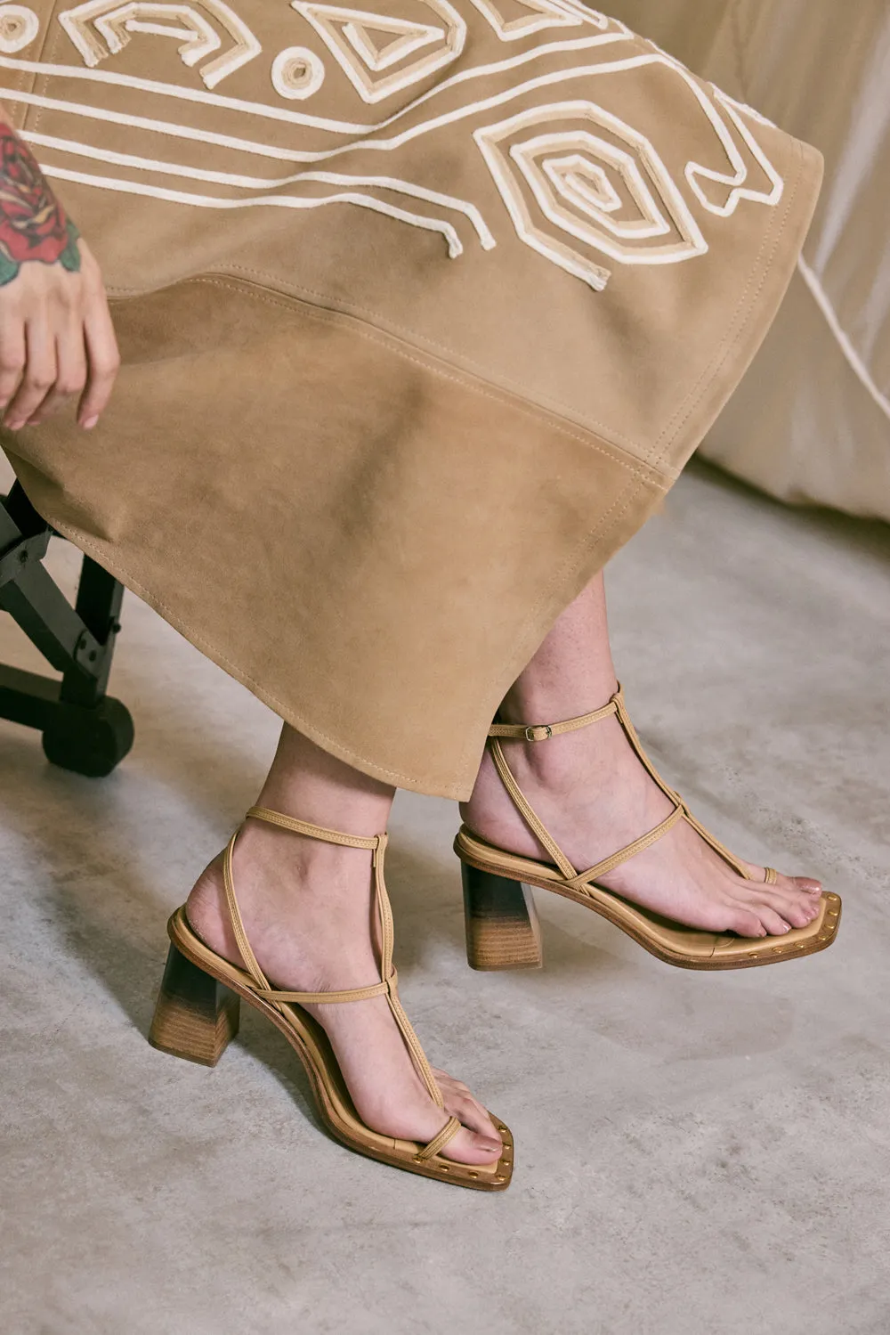 The Maze Heels in Nude