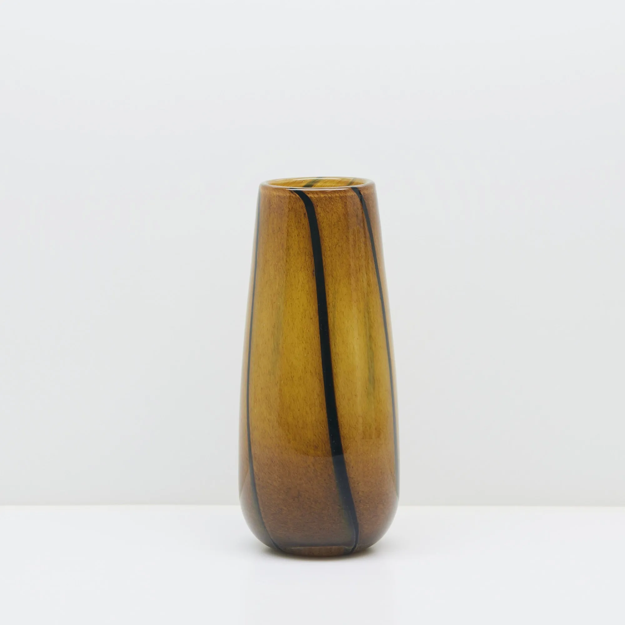 Veda Glass Vase - Amber - Tall