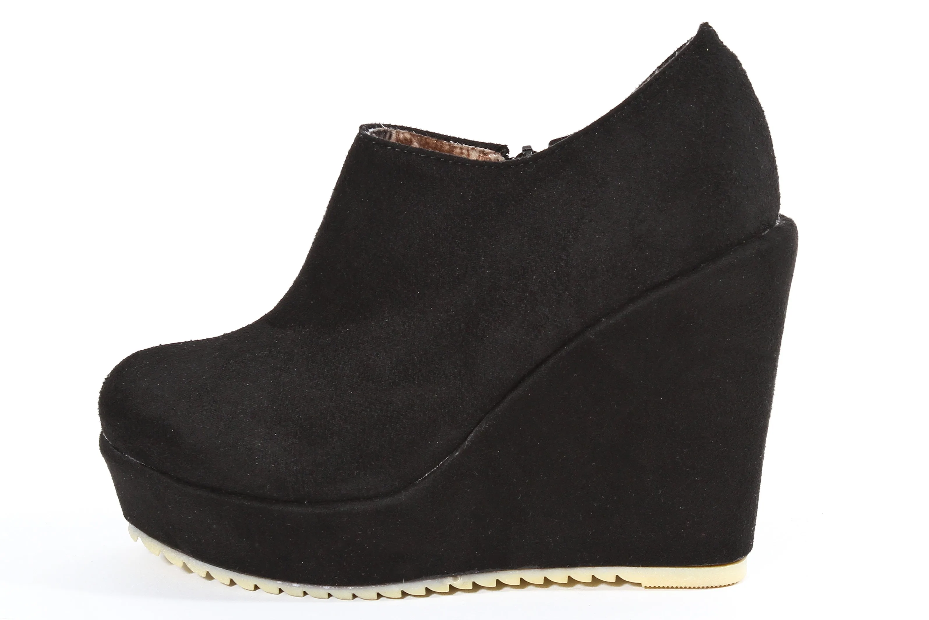 Wedge Plush Bootie