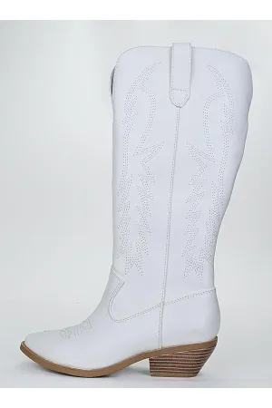 White Emily Boots*