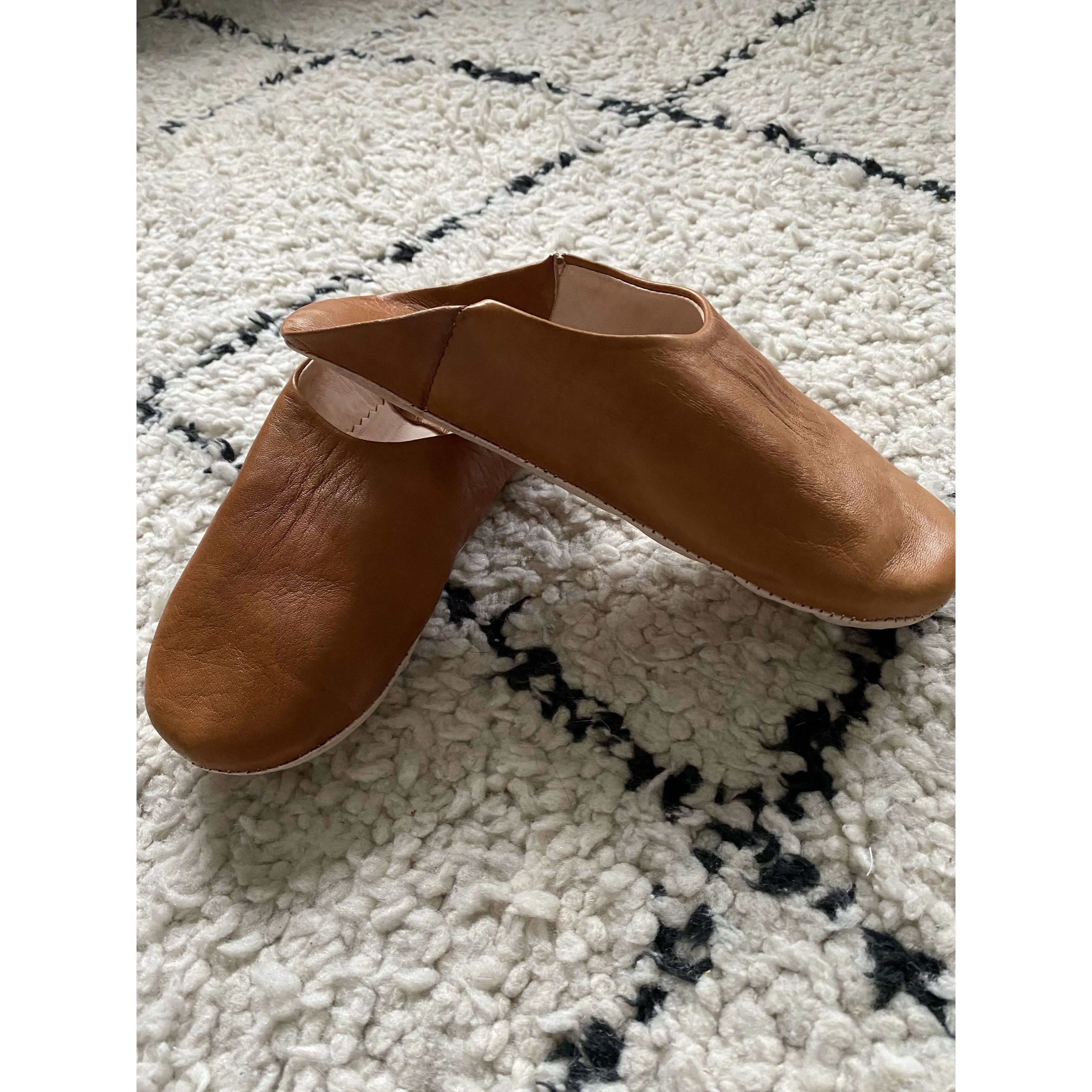 Women Tan Coloured Babouche Slippers