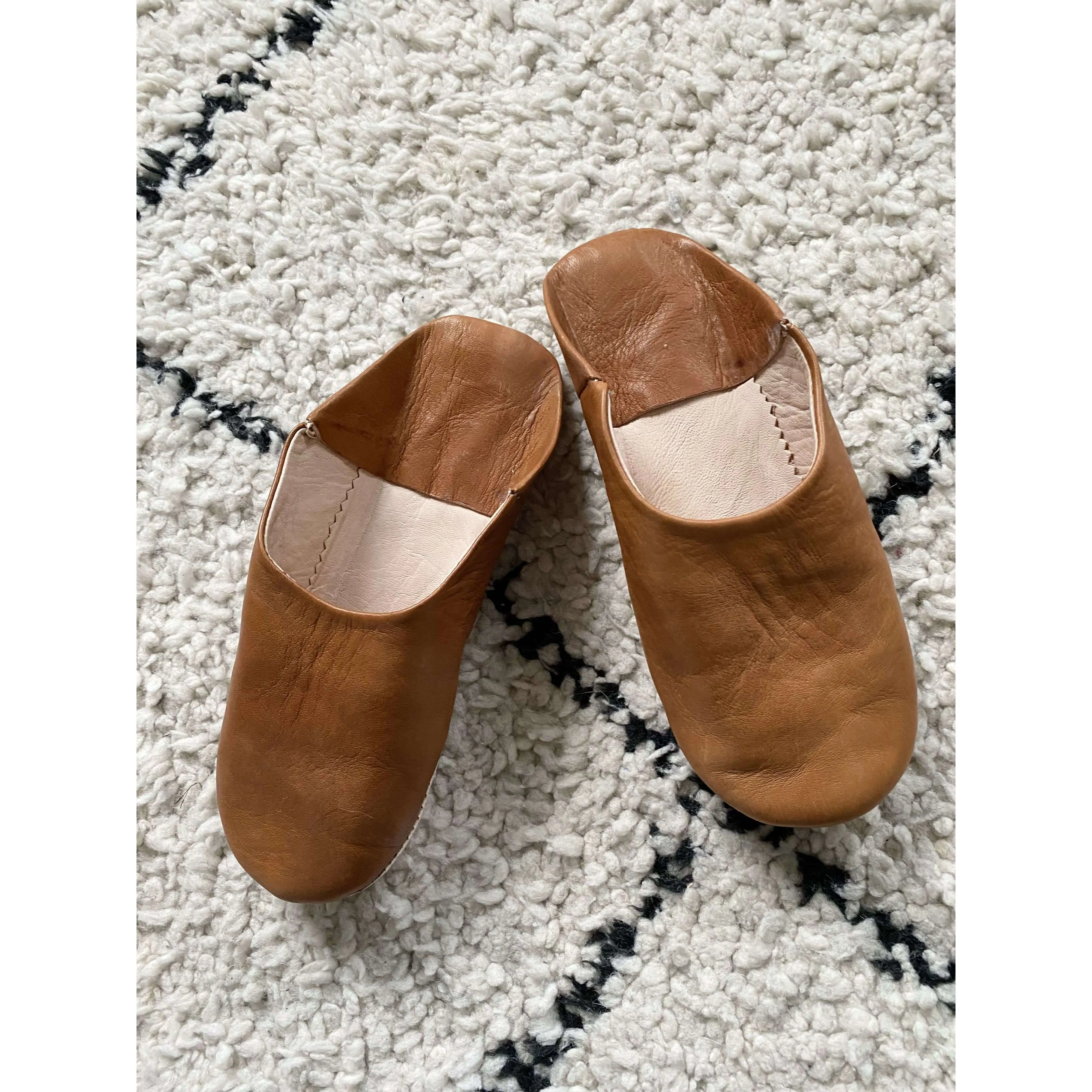 Women Tan Coloured Babouche Slippers