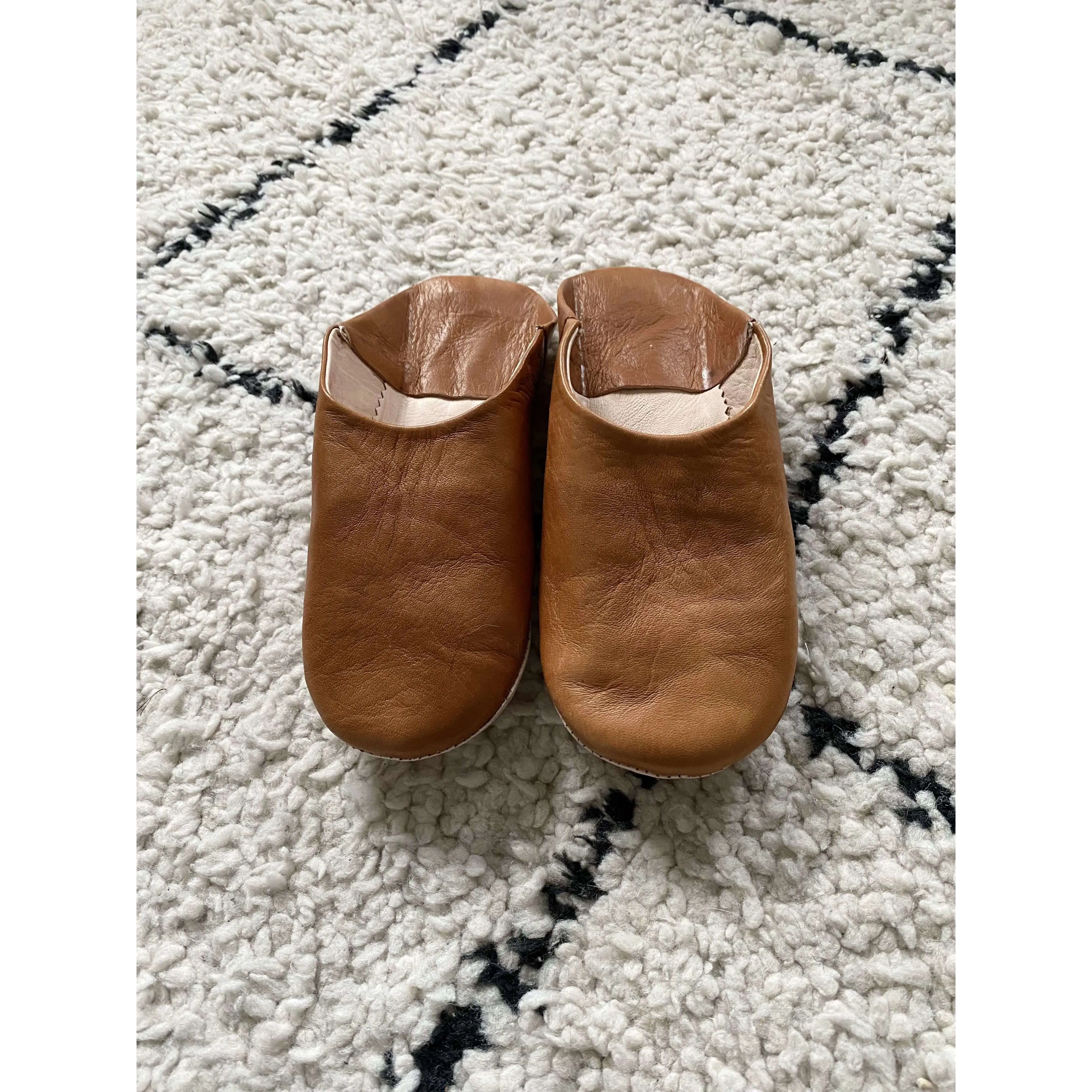 Women Tan Coloured Babouche Slippers