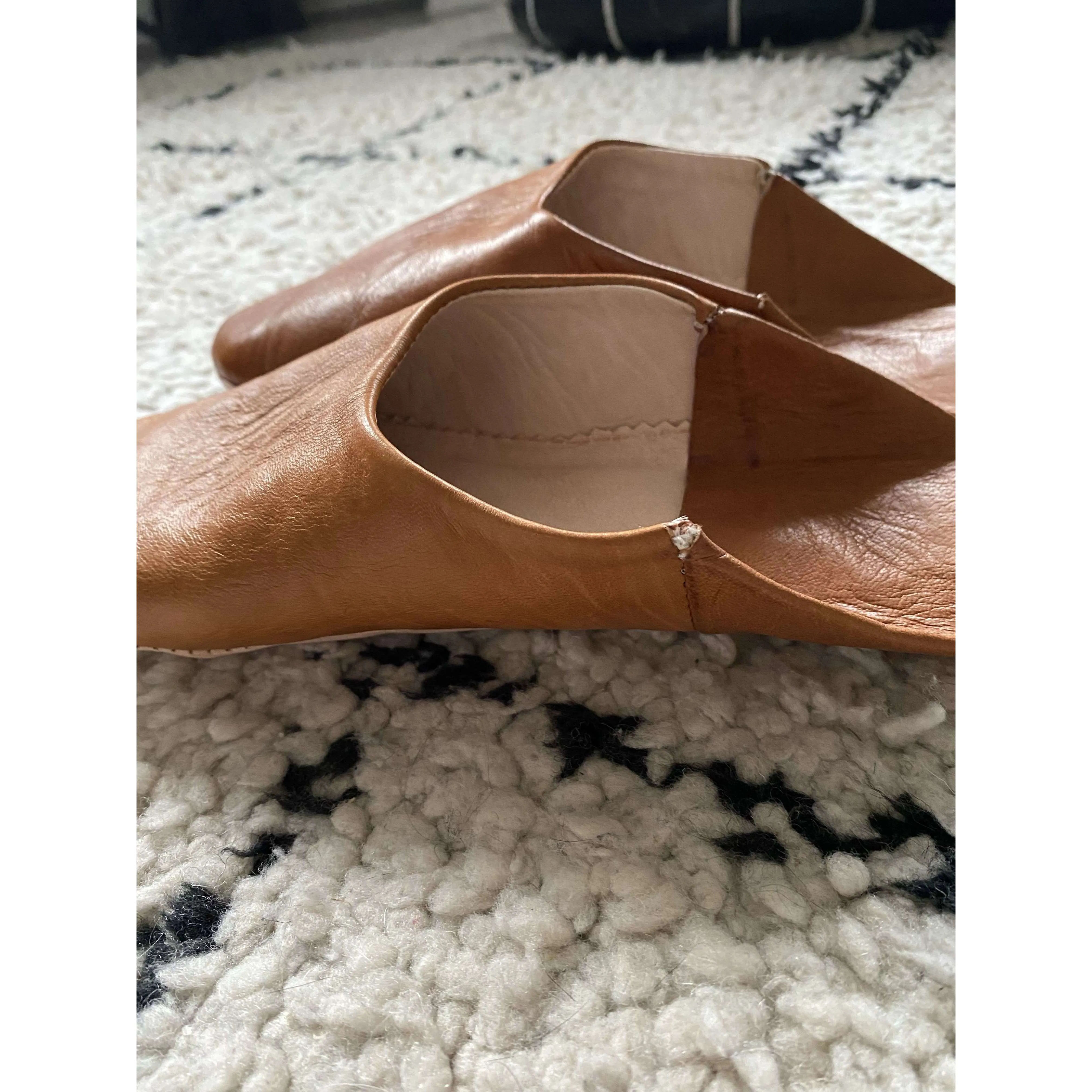 Women Tan Coloured Babouche Slippers