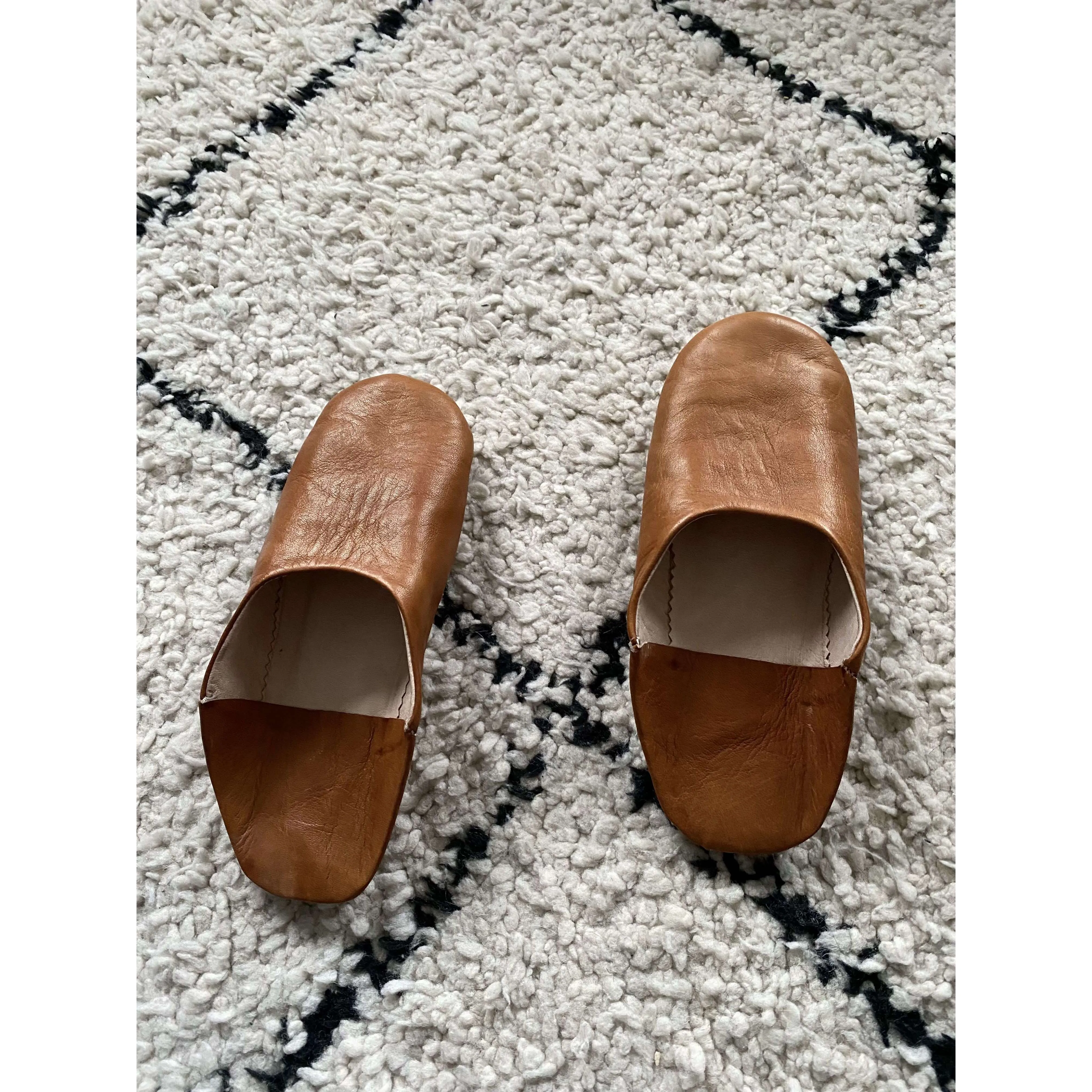 Women Tan Coloured Babouche Slippers