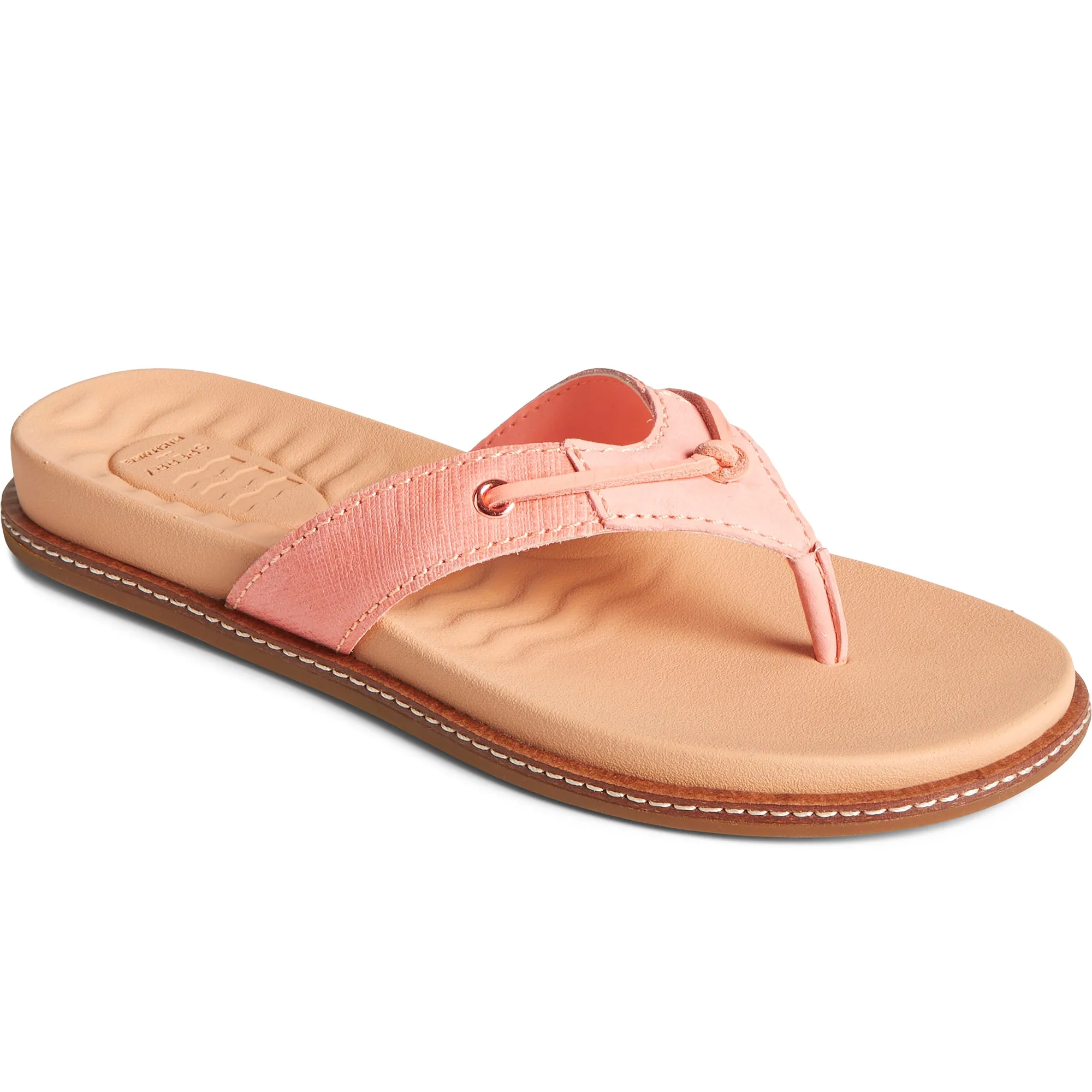 Women's Waveside PLUSHWAVE Thong Sandal - Peach (STS87362)